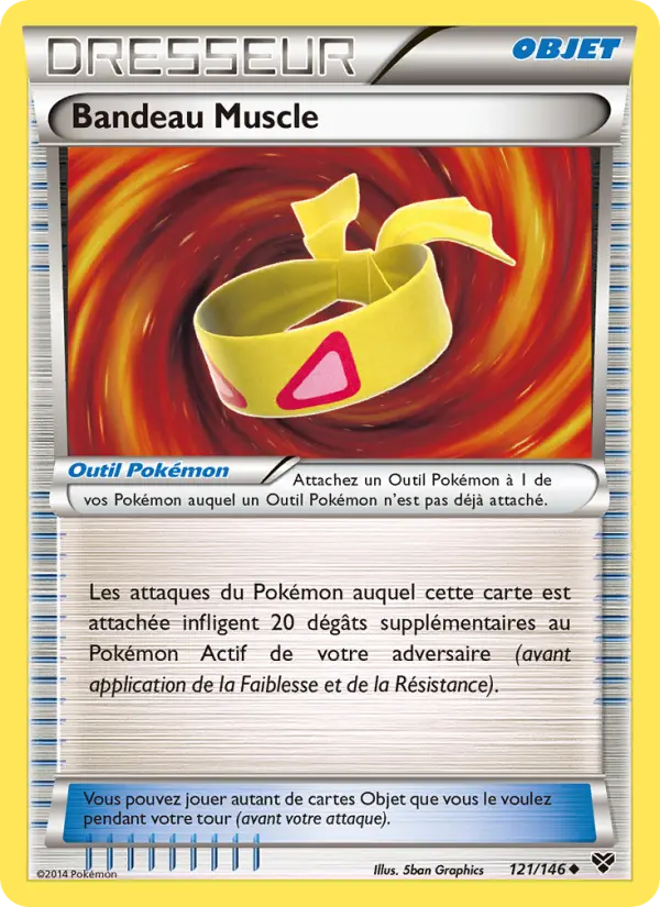 Bandeau Muscle — Carte Pokémon 121 XY
