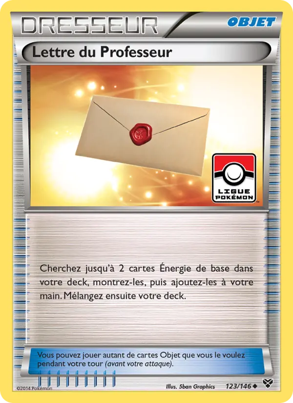 123/146 - Lettre du Professeur — Carte Pokémon XY 123/146