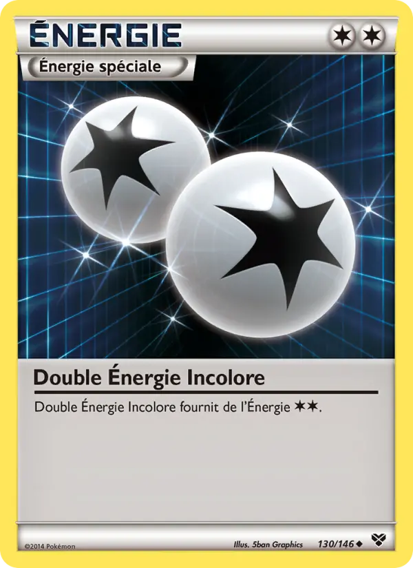 130/146 - Double Énergie Incolore — Carte Pokémon XY 130/146