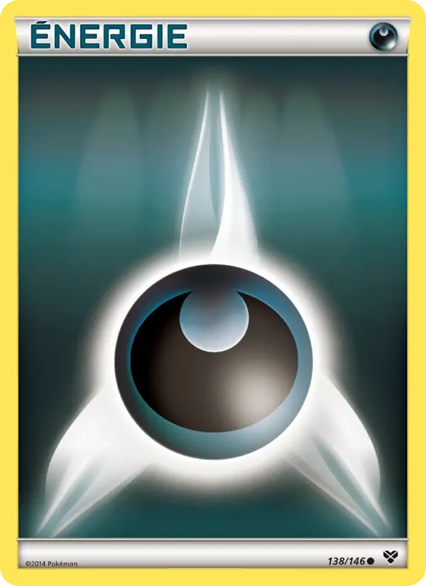 138/146 - Énergie Obscurité — Carte Pokémon XY 138/146