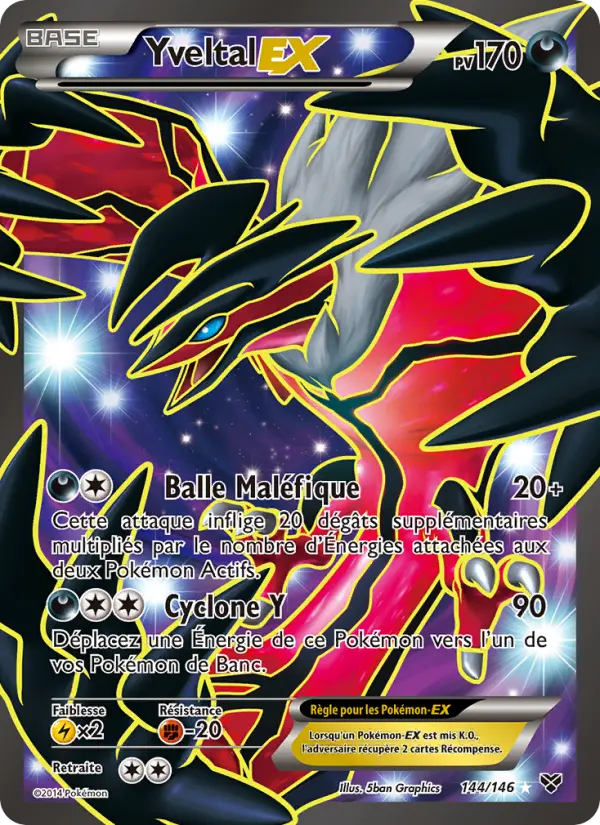 Yveltal EX — Carte Pokémon 144 XY