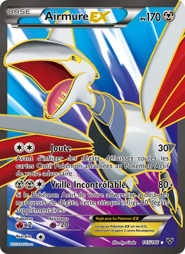 145/146 - Airmure EX — Carte Pokémon XY 145/146