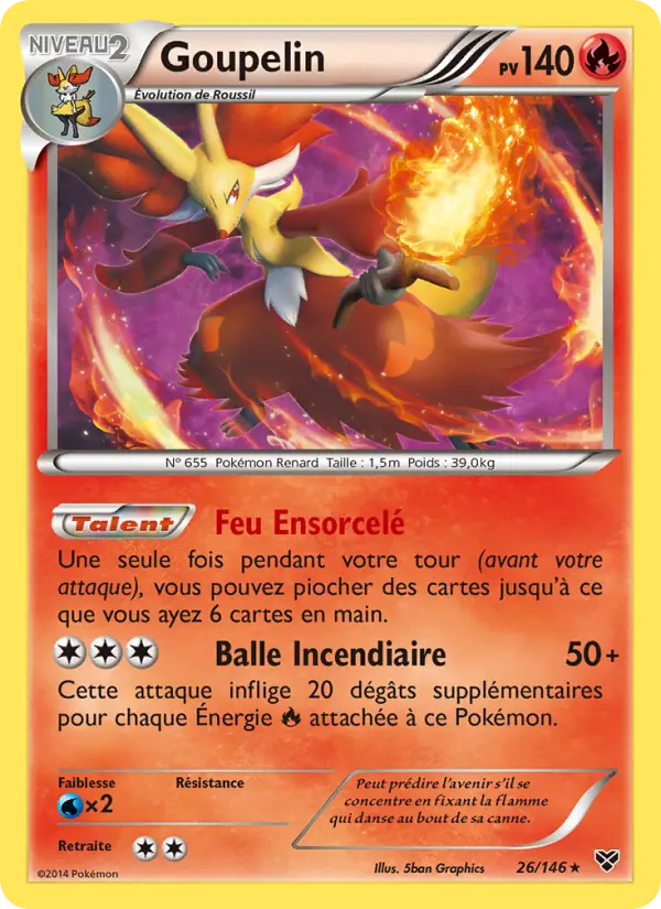Goupelin — Carte Pokémon 26 XY