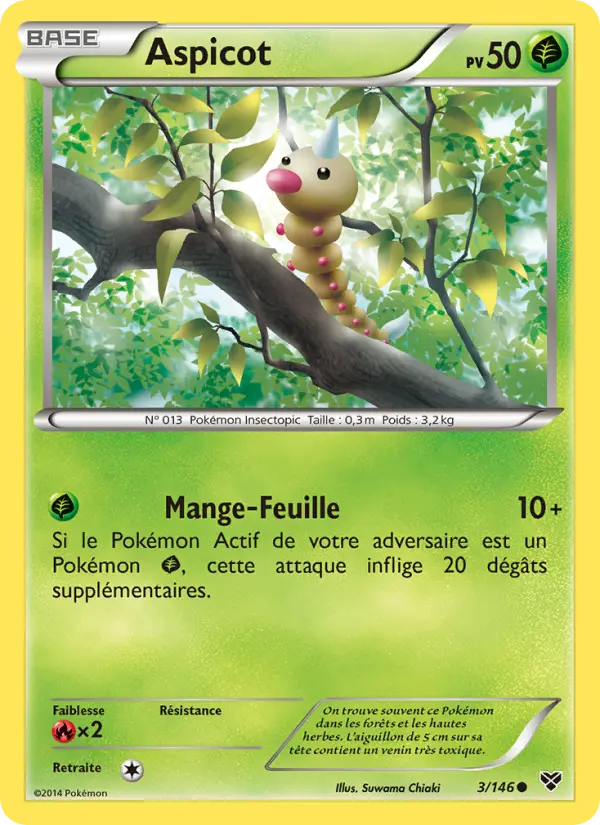 003/146 - Aspicot — Carte Pokémon XY 3/146