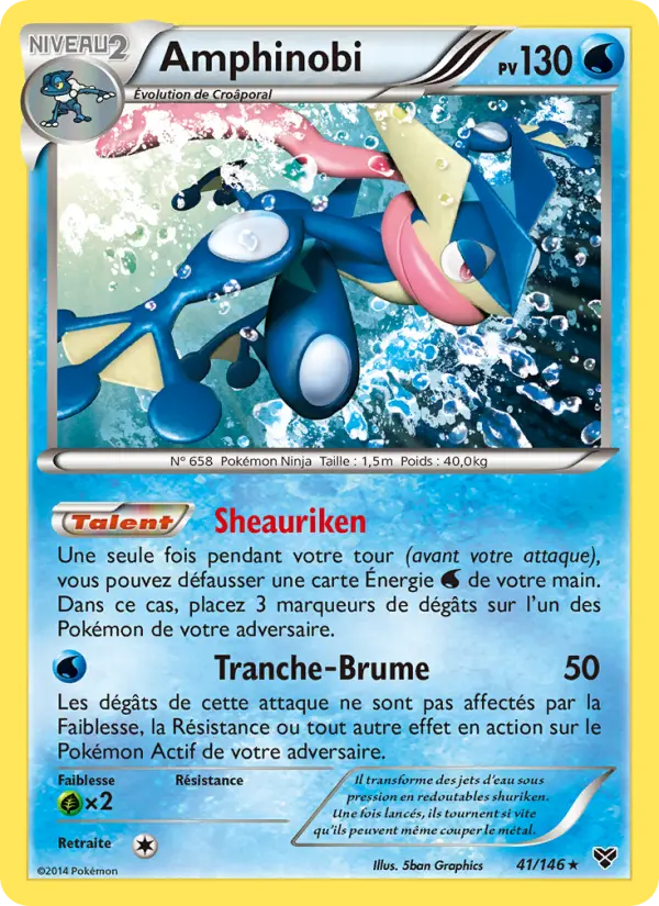Amphinobi — Carte Pokémon 41 XY
