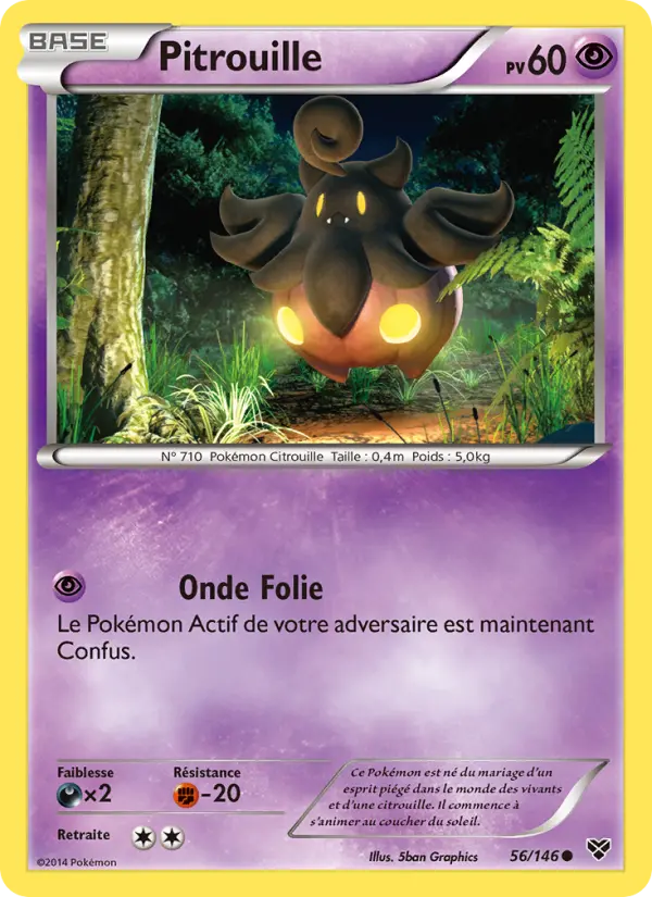 Pitrouille — Carte Pokémon 56 XY