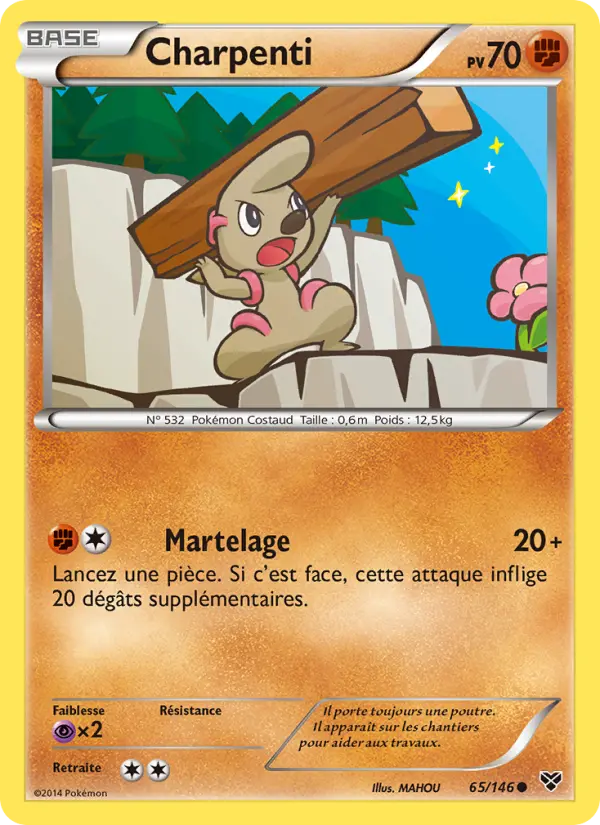 Charpenti — Carte Pokémon 65 XY