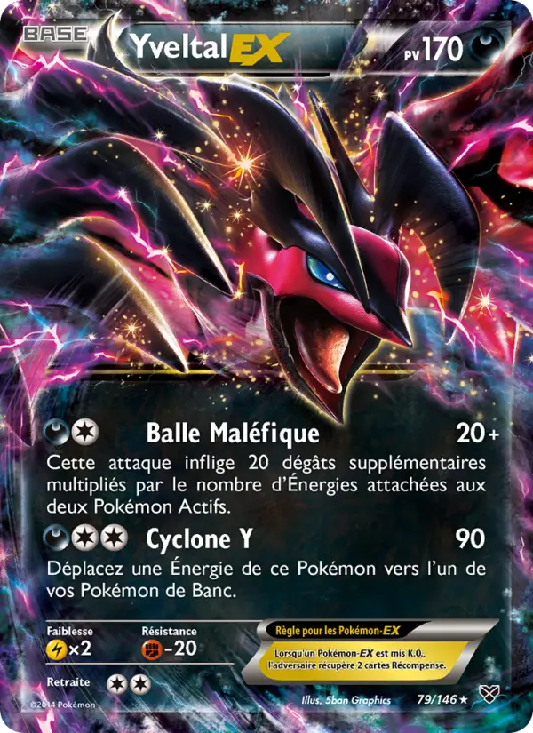 Yveltal EX — Carte Pokémon 79 XY