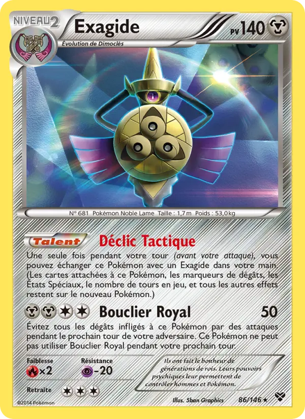 Exagide — Carte Pokémon 86 XY