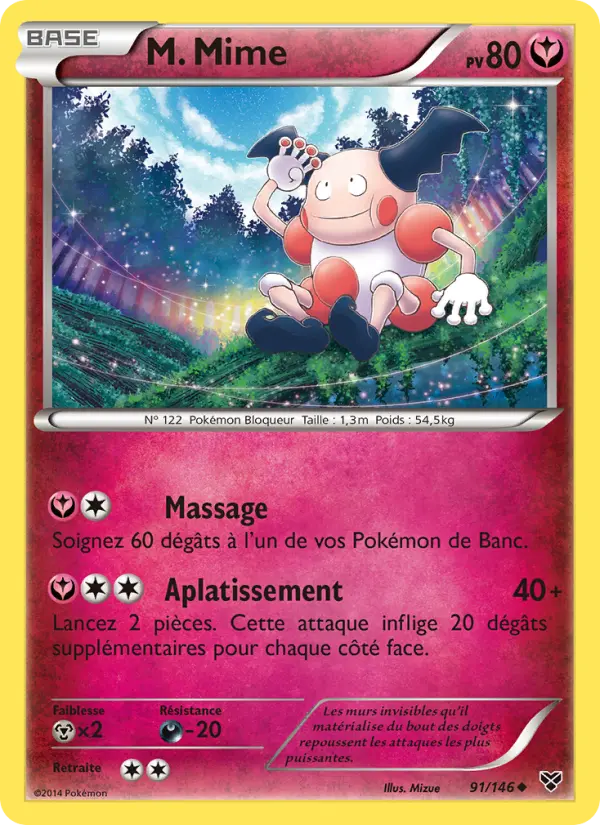 M. Mime — Carte Pokémon 91 XY