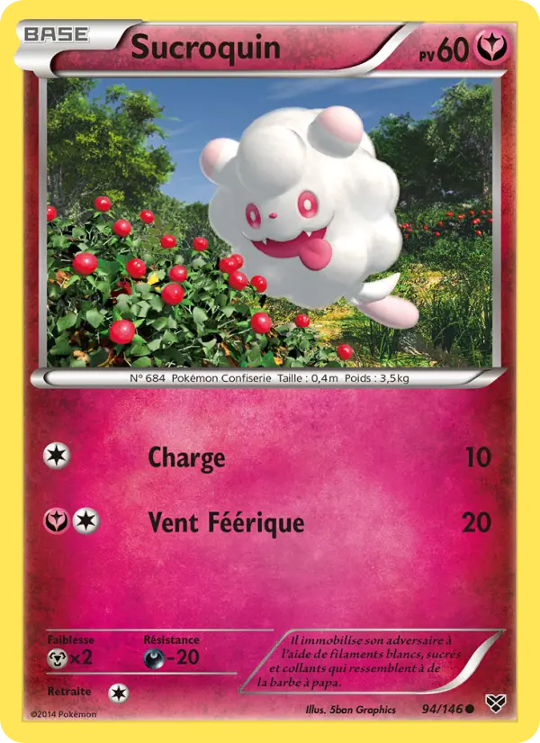 Sucroquin — Carte Pokémon 94 XY