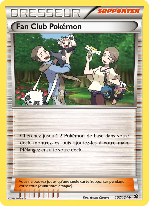 107/124 - Fan Club Pokémon — Carte Pokémon Impact des Destins 107/124