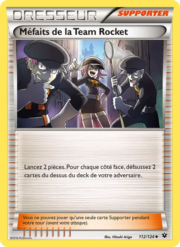 112/124 - Méfaits de la Team Rocket — Carte Pokémon Impact des Destins 112/124