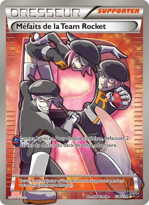 124/124 - Méfaits de la Team Rocket — Carte Pokémon Impact des Destins 124/124