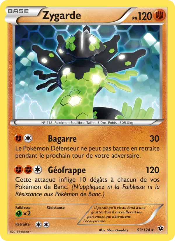 Zygarde — Carte Pokémon 53 Impact des Destins