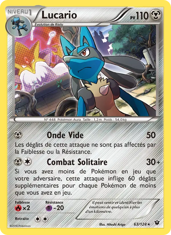 063/124 - Lucario — Carte Pokémon Impact des Destins 63/124
