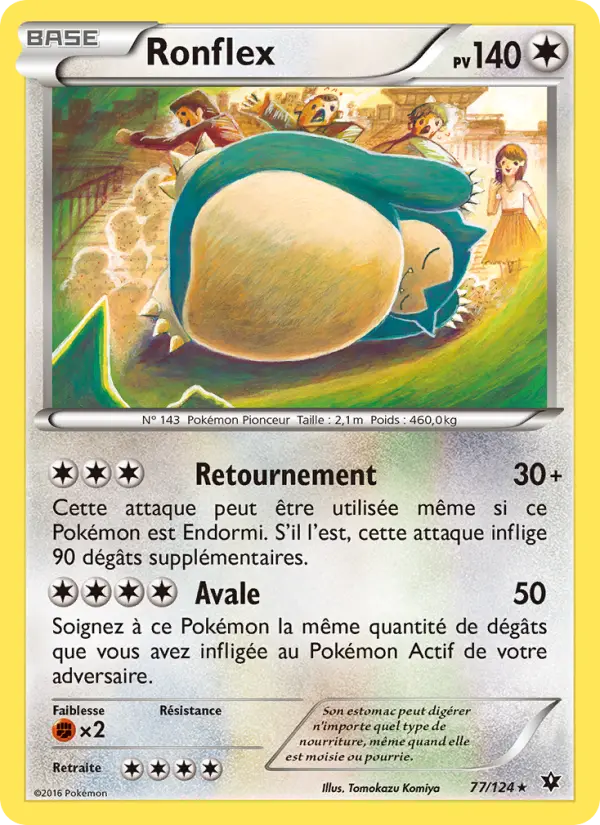 077/124 - Ronflex — Carte Pokémon Impact des Destins 77/124