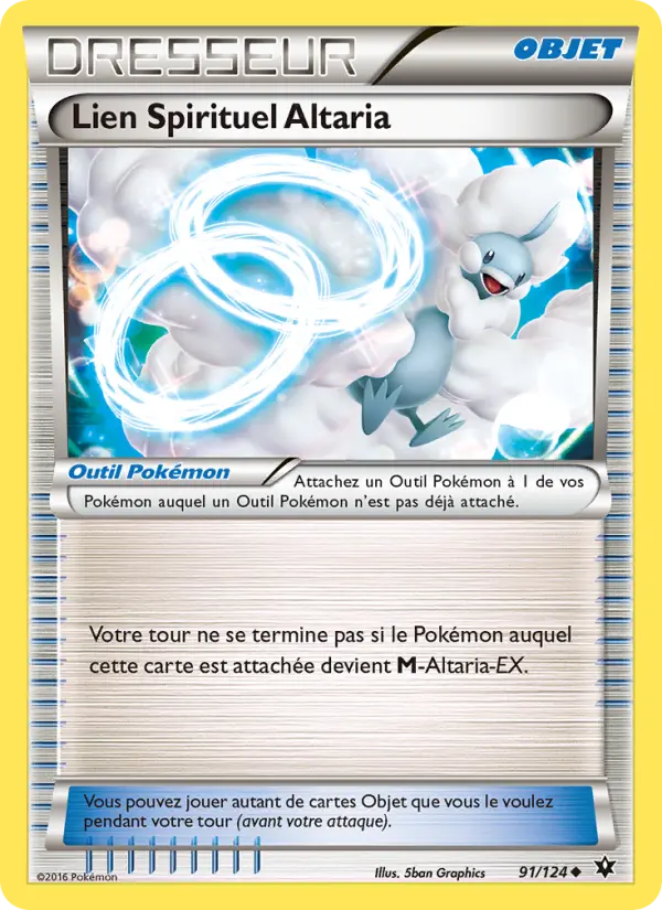091/124 - Lien Spirituel Altaria — Carte Pokémon Impact des Destins 91/124