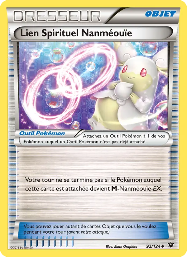 092/124 - Lien Spirituel Nanméouïe — Carte Pokémon Impact des Destins 92/124