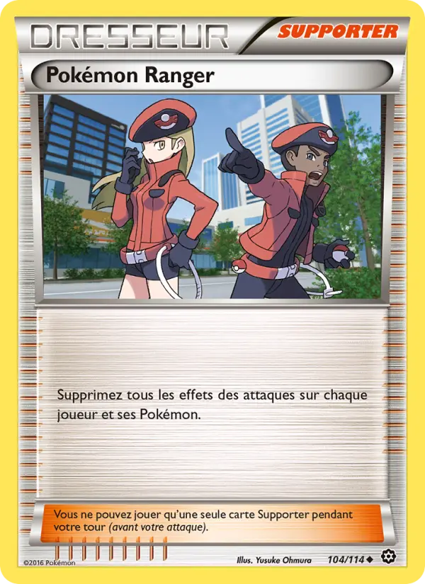 104/114 - Pokémon Ranger — Carte Pokémon Offensive Vapeur 104/114