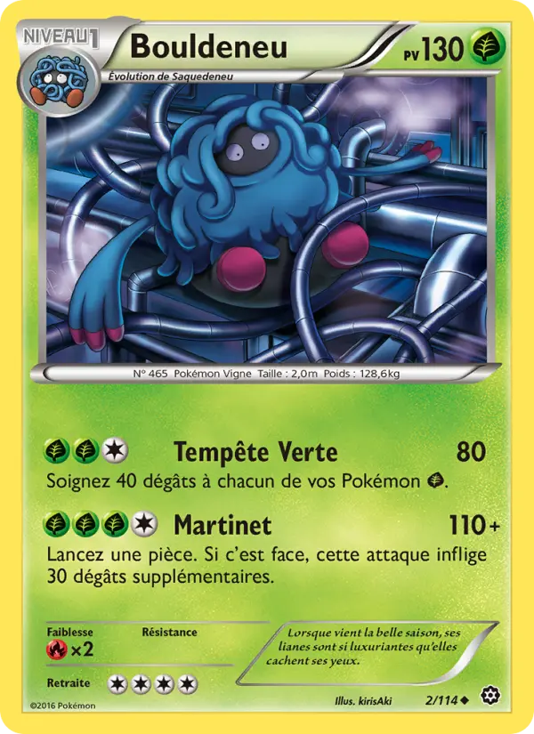 Bouldeneu — Carte Pokémon 2 Offensive Vapeur