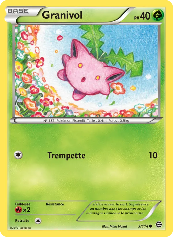 Granivol — Carte Pokémon 3 Offensive Vapeur