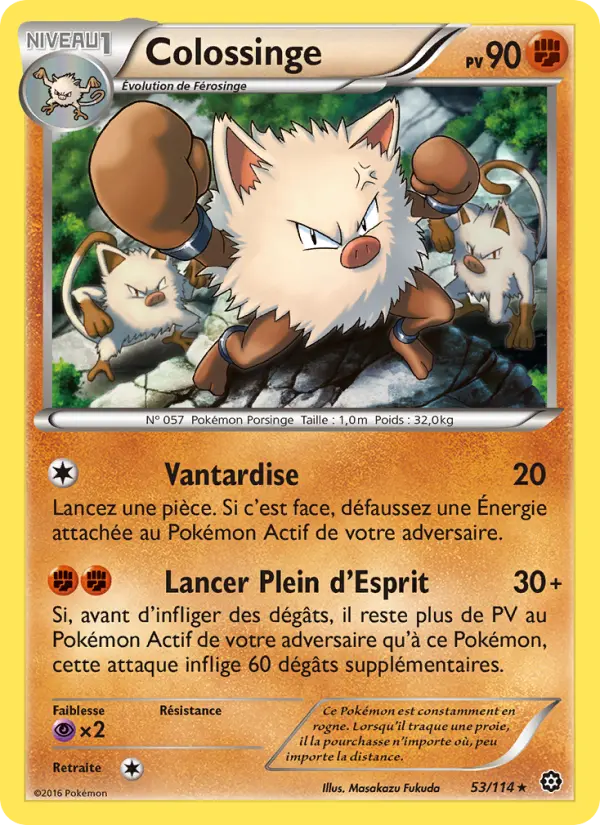 053/114 - Colossinge — Carte Pokémon Offensive Vapeur 53/114