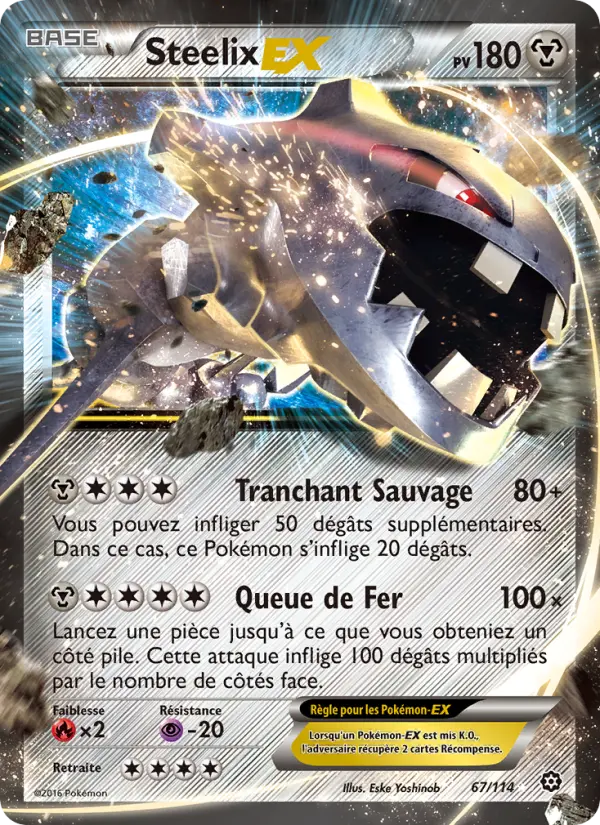 Steelix EX — Carte Pokémon 67 Offensive Vapeur