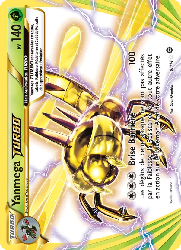 008/114 - Yanmega TURBO — Carte Pokémon Offensive Vapeur 8/114