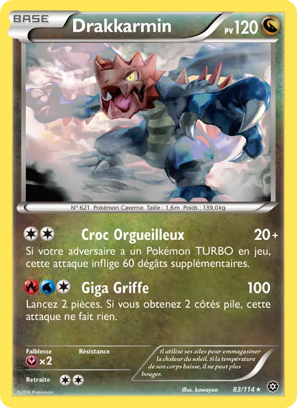 Drakkarmin — Carte Pokémon 83 Offensive Vapeur