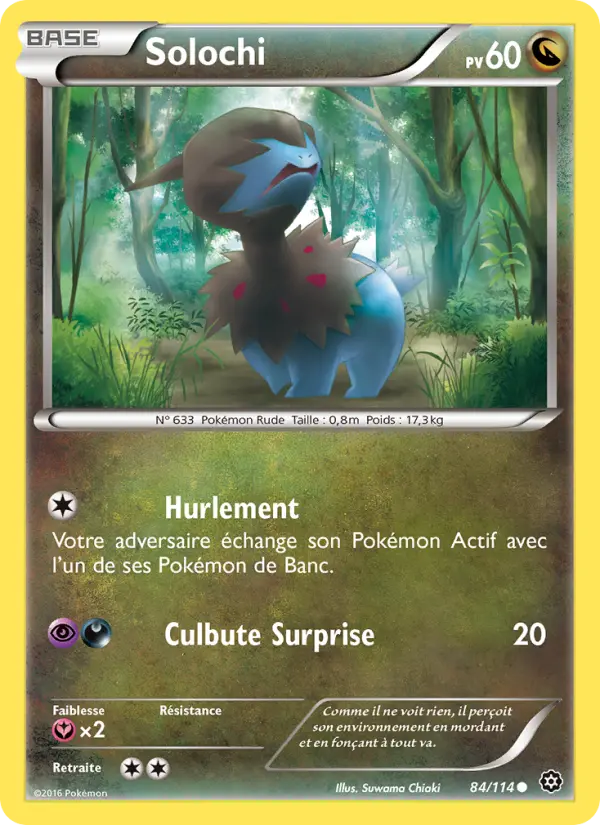 084/114 - Solochi — Carte Pokémon Offensive Vapeur 84/114