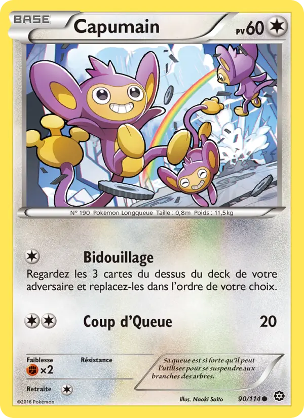 090/114 - Capumain — Carte Pokémon Offensive Vapeur 90/114