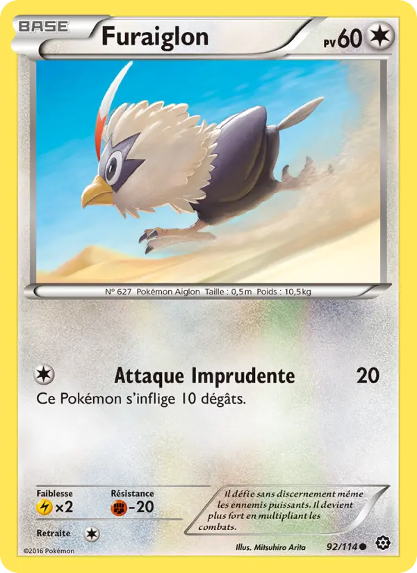 Furaiglon — Carte Pokémon 92 Offensive Vapeur