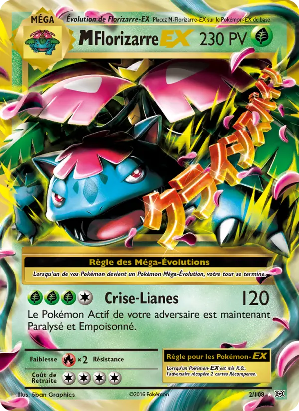 M-Florizarre EX — Carte Pokémon 2 Évolutions