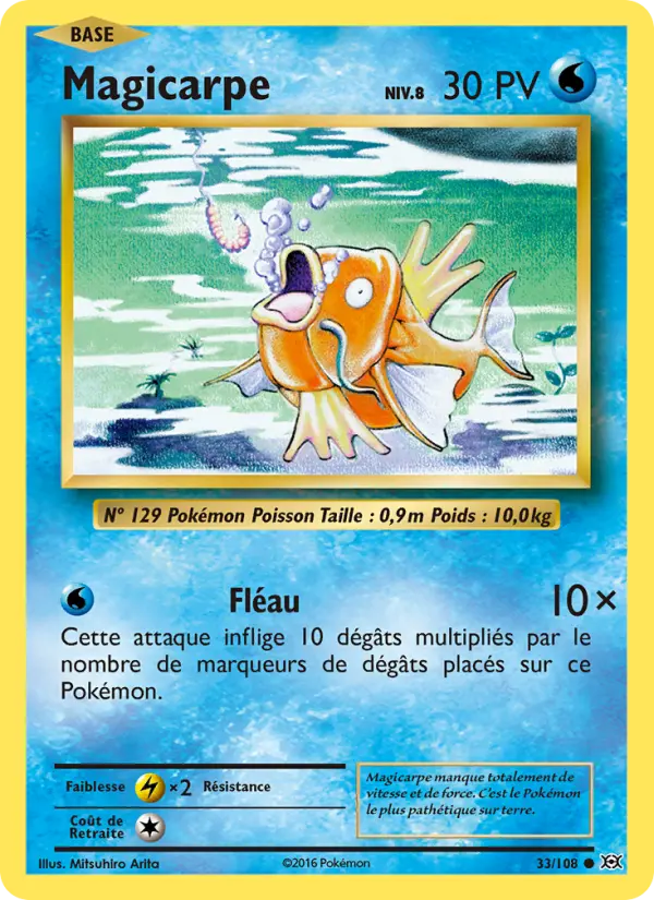 Magicarpe — Carte Pokémon 33 Évolutions