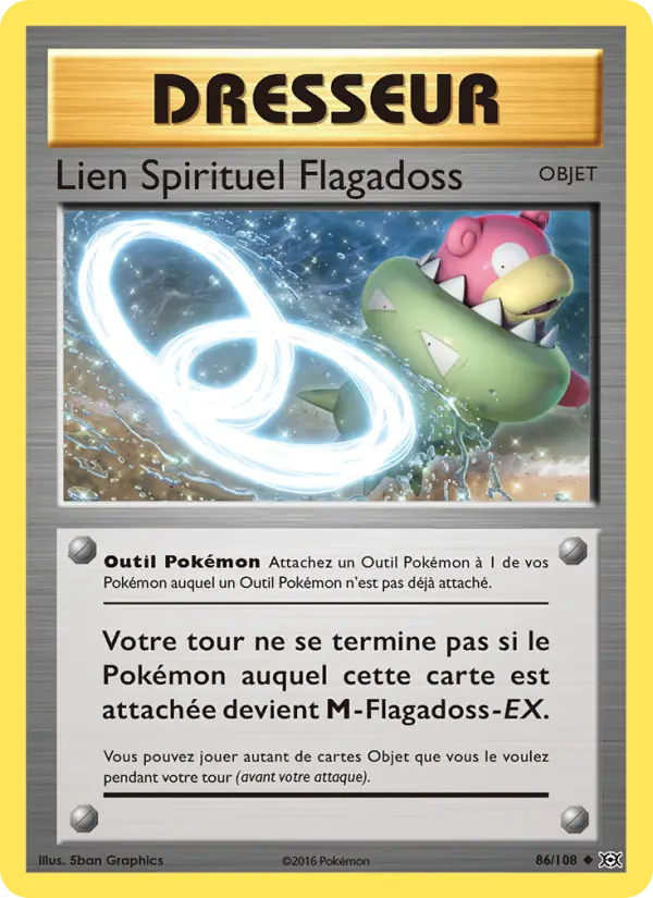 086/108 - Lien Spirituel Flagadoss — Carte Pokémon Évolutions 86/108