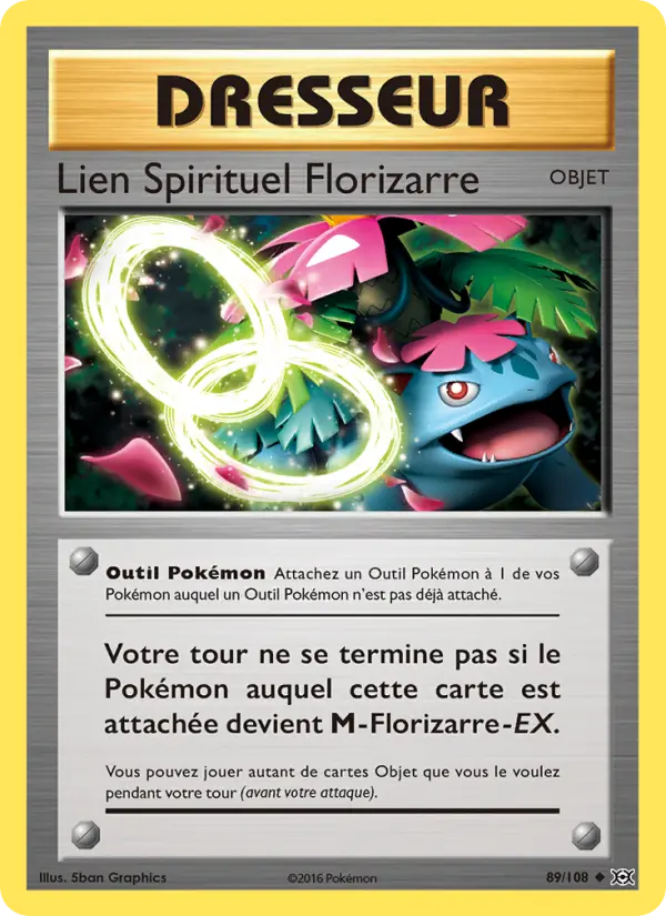 089/108 - Lien Spirituel Florizarre — Carte Pokémon Évolutions 89/108