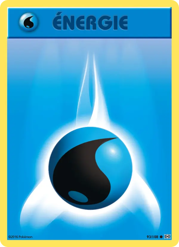093/108 - Énergie Eau — Carte Pokémon Évolutions 93/108