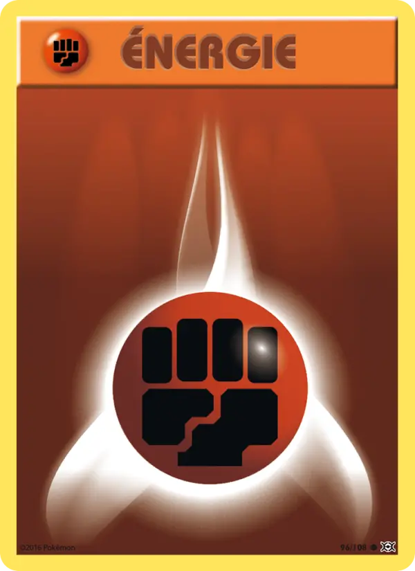 096/108 - Énergie Combat — Carte Pokémon Évolutions 96/108