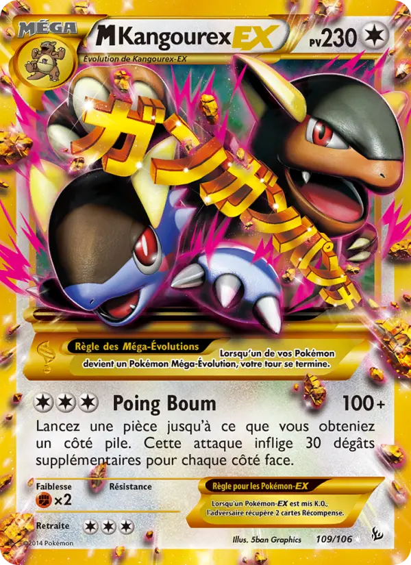 M-Kangourex EX — Carte Pokémon 109 Étincelles