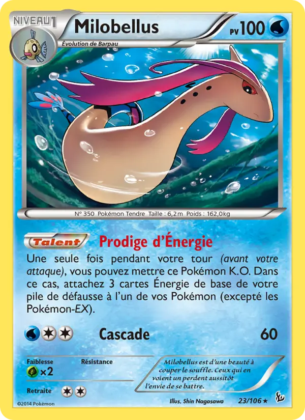 023/106 - Milobellus — Carte Pokémon Étincelles 23/106
