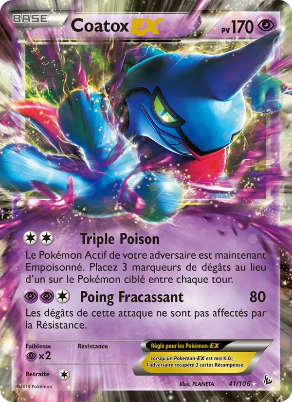 Coatox EX — Carte Pokémon 41 Étincelles