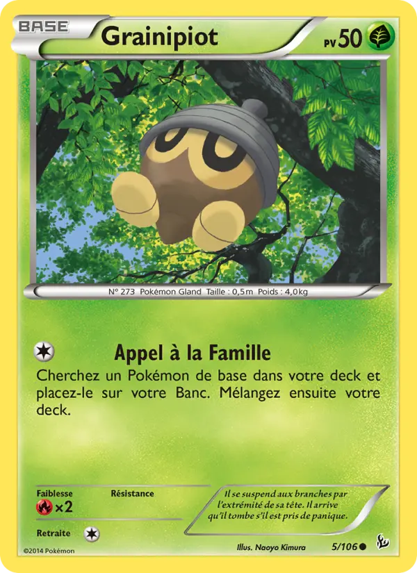 005/106 - Grainipiot — Carte Pokémon Étincelles 5/106