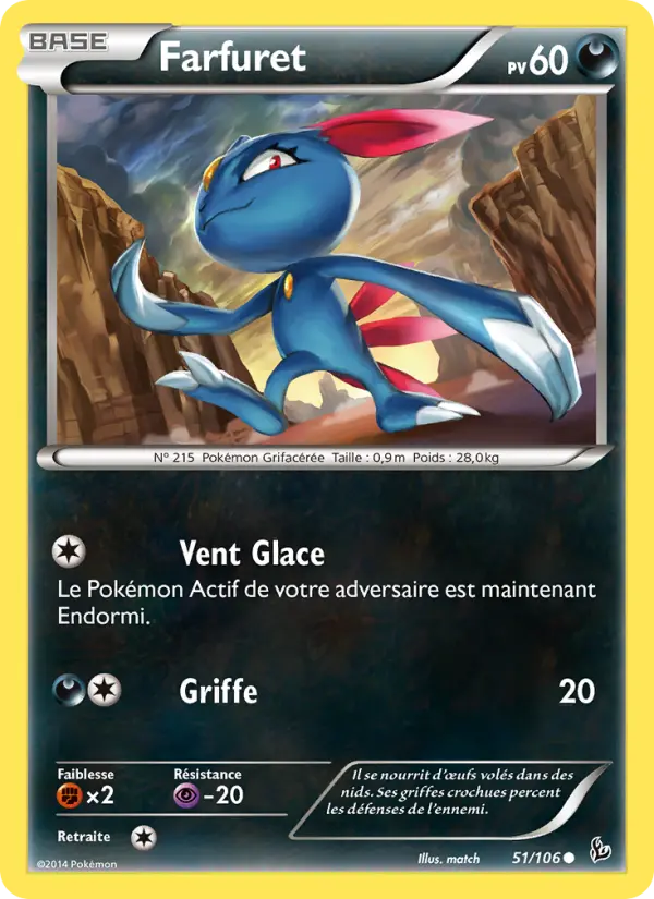 Farfuret — Carte Pokémon 51 Étincelles
