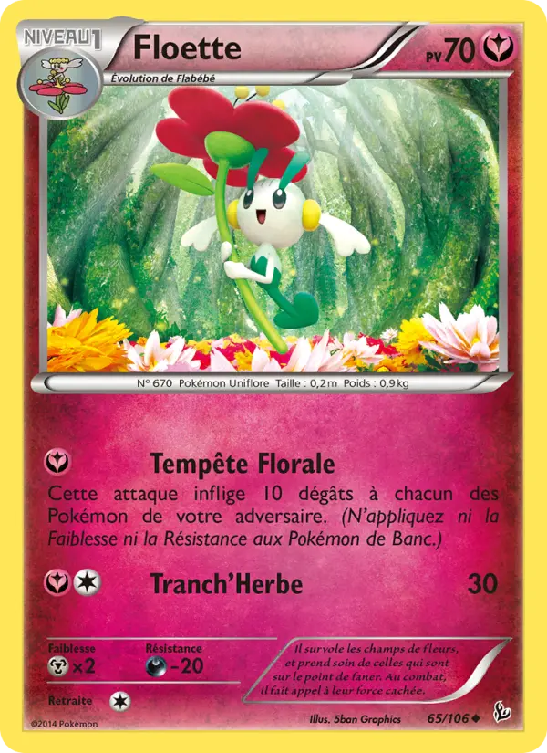 Floette — Carte Pokémon 65 Étincelles