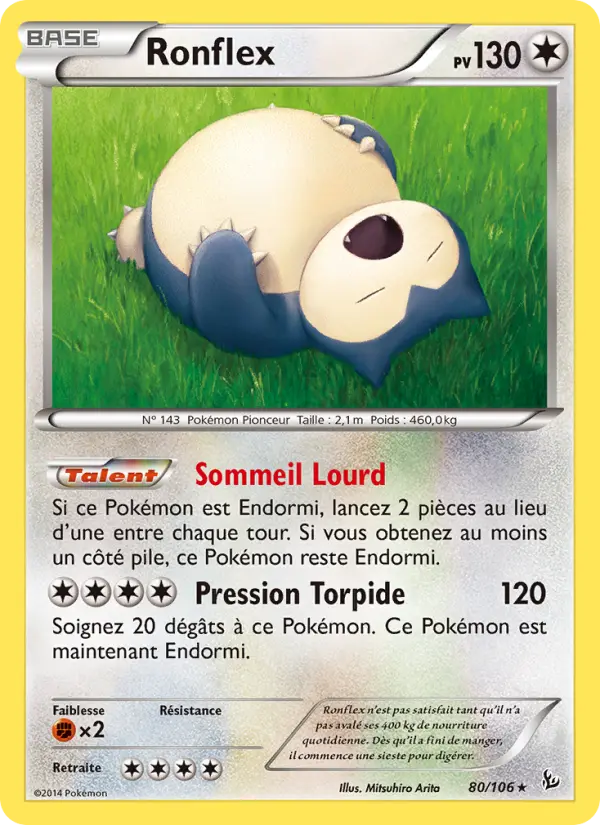 080/106 - Ronflex — Carte Pokémon Étincelles 80/106