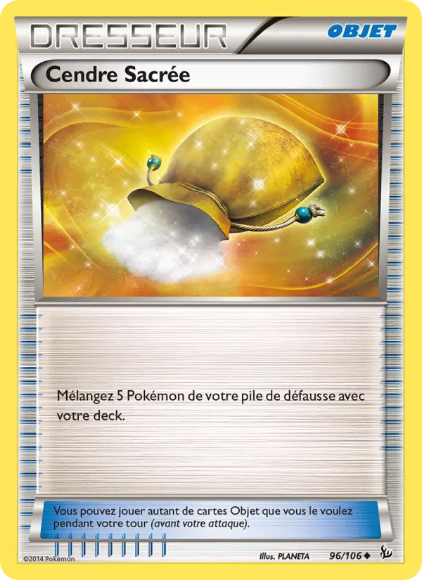 096/106 - Cendre Sacrée — Carte Pokémon Étincelles 96/106