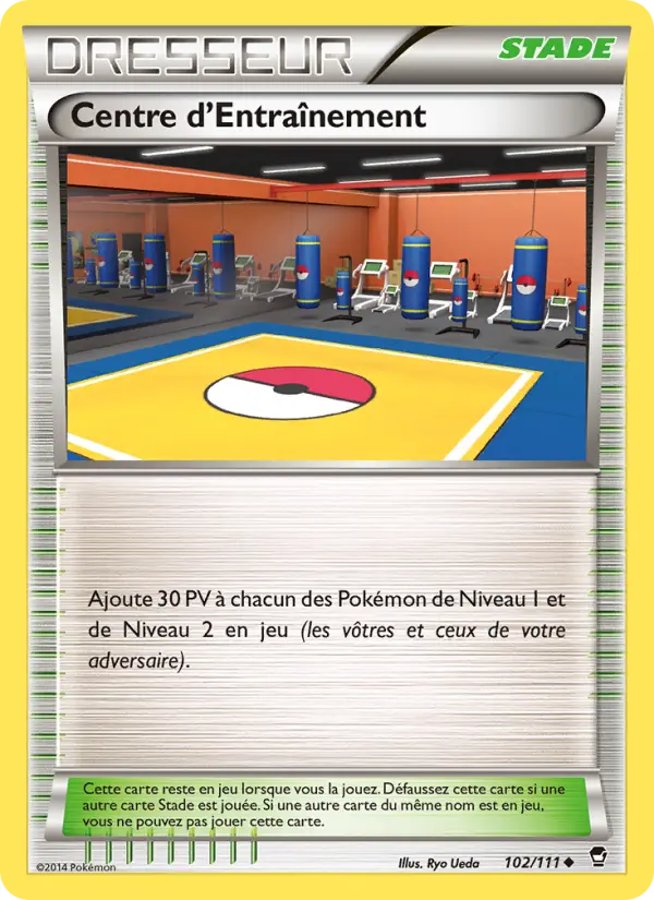 102/111 - Centre d'Entraînement — Carte Pokémon Poings Furieux 102/111