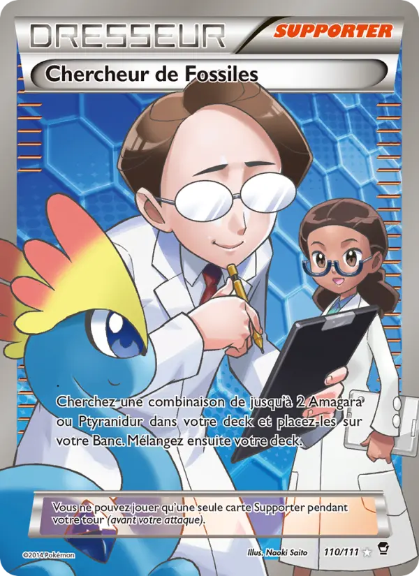 110/111 - Chercheur de Fossiles — Carte Pokémon Poings Furieux 110/111