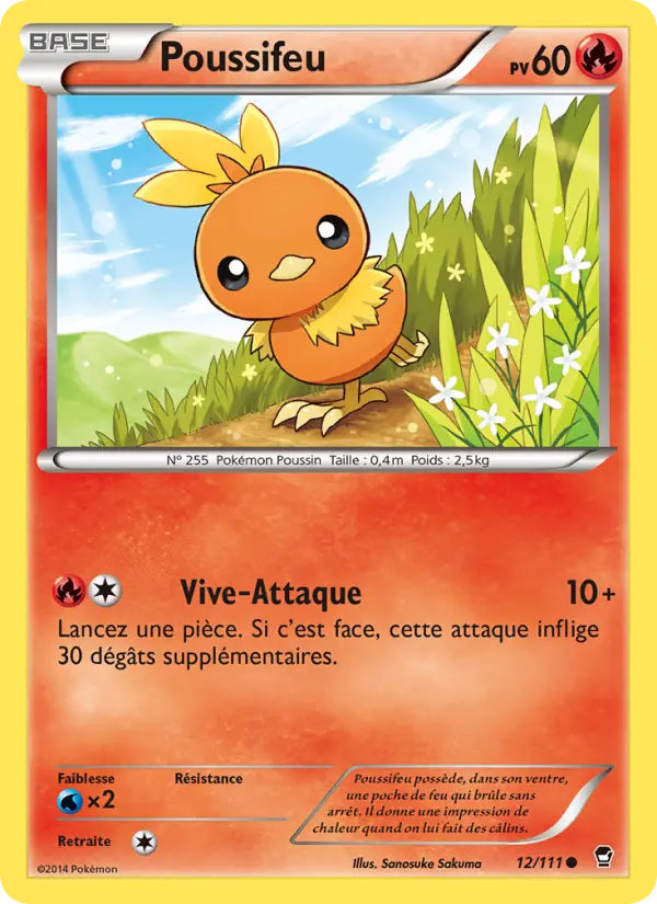 012/111 - Poussifeu — Carte Pokémon Poings Furieux 12/111